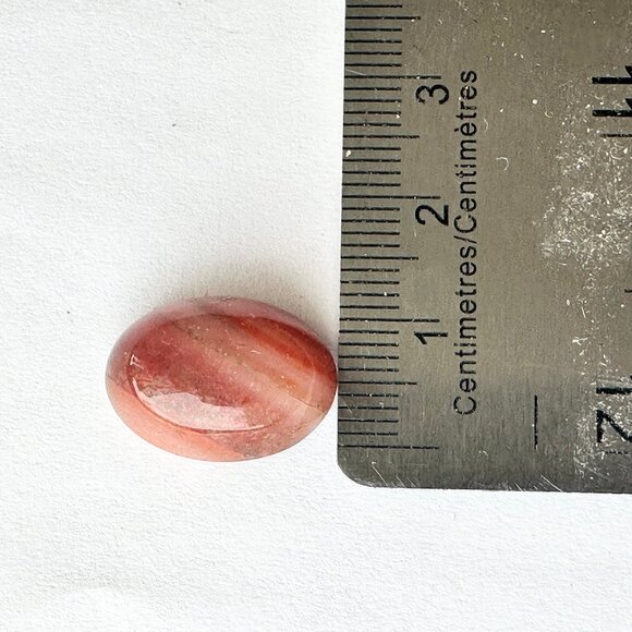 Natural Oval Agate (Aqeeq) 10 Carat Loose Gemstone 18 mm x 11 mm, Brown NEW - Picture 3 of 6